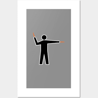 Airplane Marshaller RIGHT Signal Posters and Art